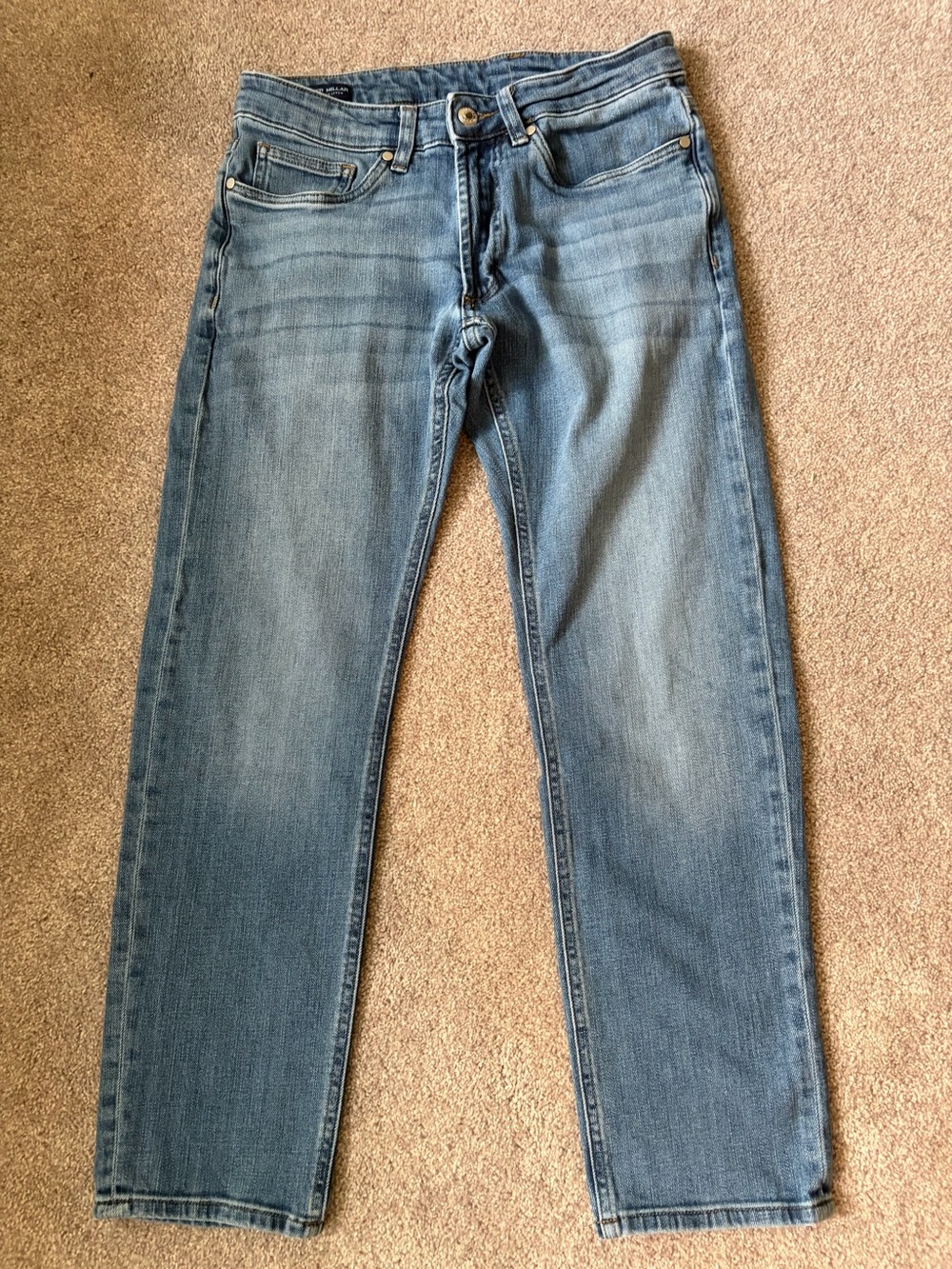 Peter Millar Crown Crafted Jeans Mens 30x30*Blue Stonewashed Tailored Fit Denim